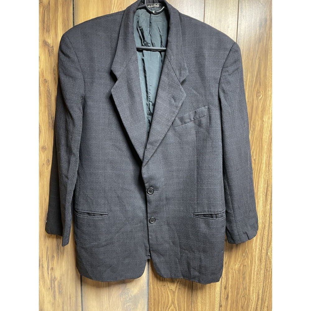 Giorgio Armani Sport Coat Men Blue Pure Wool Italy Neiman Marcus 40 Reg Vintage